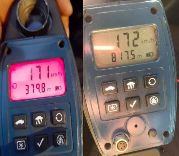 الدوريات الخارجية تتعامل مع عدة تجاوزات لسرعات عالية على الطريق الصحراوي