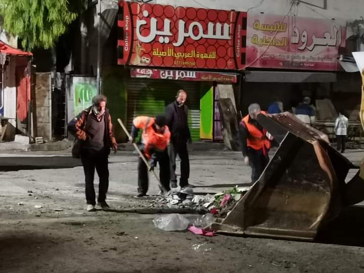 بلدية عجلون الكبرى تنفذ  حملات شاملة لإزالة البسطات العشوائية وسط مدينة عجلون