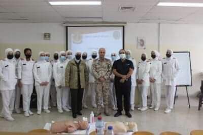 اختتام دورة  الإنعاش القلبي الرئوي التأسيسي في كلية الاميره منى للتمريض