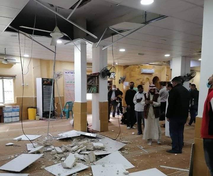 الأوقاف: لا إصابات جراء سقوط أجزاء من سقف مسجد مثلث العارضة