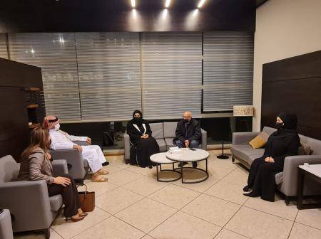 الكسبي يستقبل الوفود المشاركة باجتماع مجلس وزراء الإسكان العرب