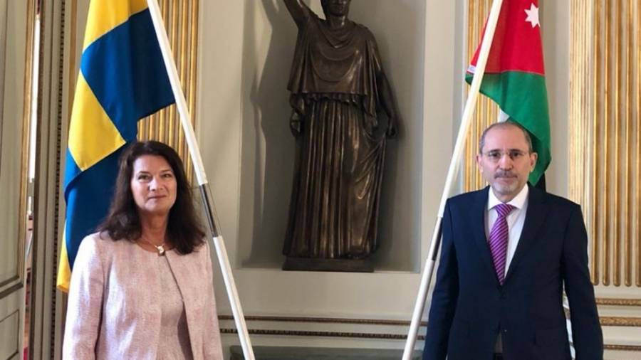 الأردن والسويد يبحثان مخرجات الاجتماع الوزاري الدولي لدعم وكالة أونروا