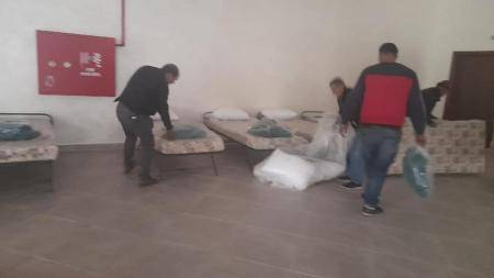 تجهيز مركز إيواء في عين الباشا لمواجهة الظروف الجوية الطارئة (صور)