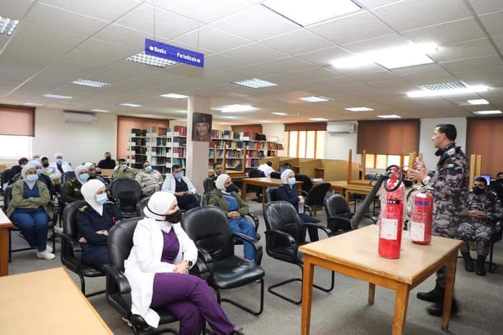 تمرين اخلاء وهمي بمستشفى الحسين في مدينة الحسين الطبية