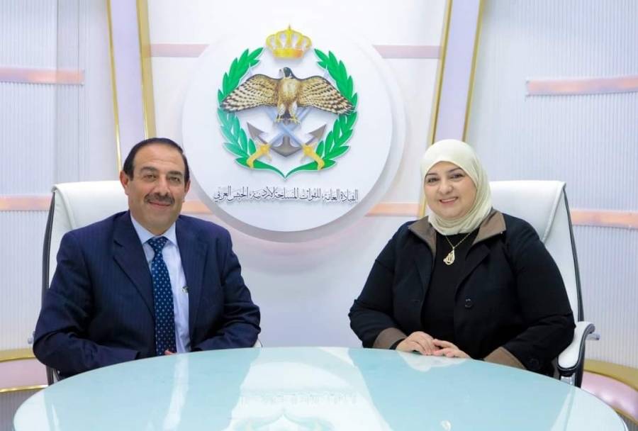 اذاعة الجيش العربي تستضيف العميد عبلة الصهيبا