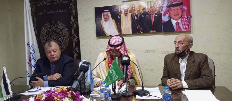 ندوة للسفير السعودي حول العلاقات السعودية الأردنية ومئوية الدولة الأردنية تاريخ من التعاون في اتحاد الكتاب والادباء الاردنيين.