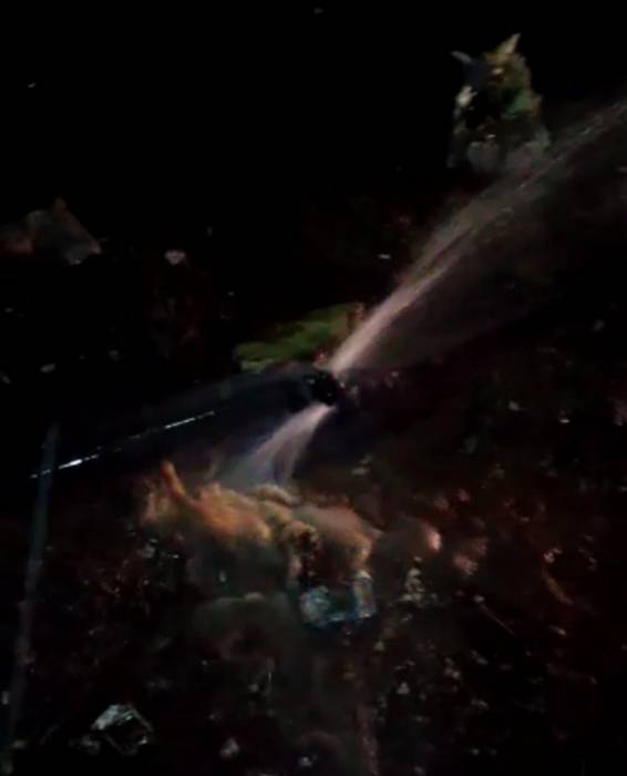 مصدر لنيروز : ماسورة المياه التابعة للخط الرئيس لبلدة الدجنية مكسورة