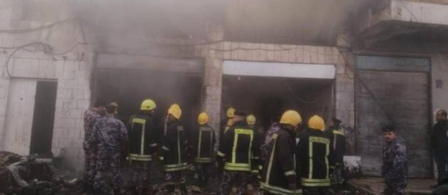 الدفاع المدني يسيطر على تماس كهربائي بسيط في فرع ضمان عمان المركز