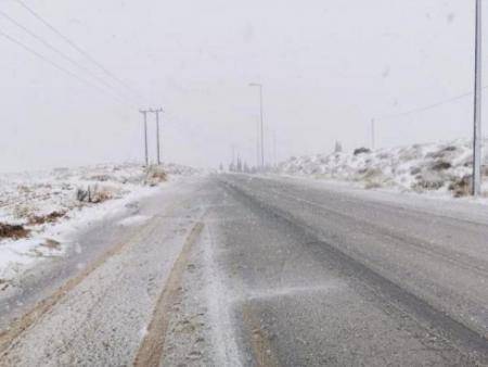 انجماد بمنطقة رأس النقب وانعدام الرؤية الأفقية