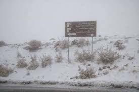 بدء تسافط الثلوج بالشوبك