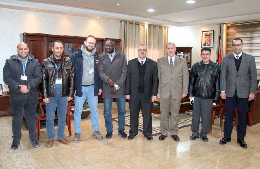 الضمور يستقبل وفدا من المفوضية السامية لشؤون اللاجئين مكتب المفرق.