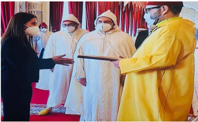 غنيمات تسلم أوراق اعتمادها لملك المغرب