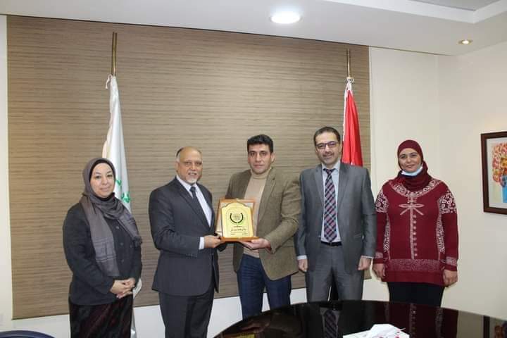 بحث التعاون بين جامعة جرش والمجلس التمريضي الاردني.