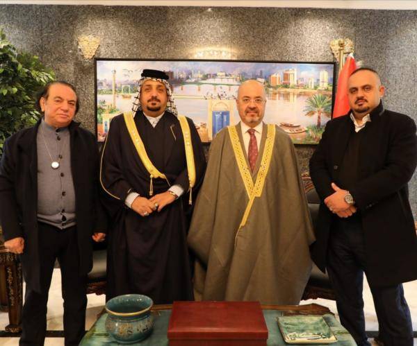 السفير العراقي في الأردن والأعلى للإقتصاد العربي الإفريقي يبحثان التعاون