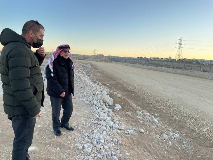 وزير الاشغال يتفقد مشاريع في الطفيلة