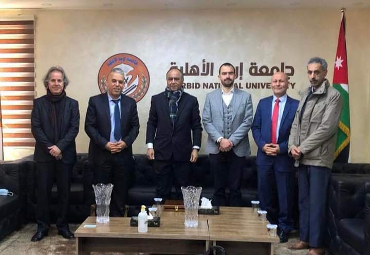 مدير المكتب الإقليمي للهيئة الألمانية للتبادل الأكاديمي  DAAD  يزور جامعة إربد الأهلية