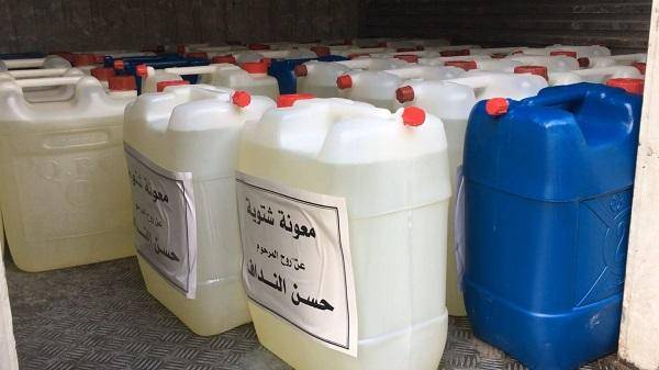 أردني يوزع ٢٥٠٠ جالون كاز عن روح ابيه