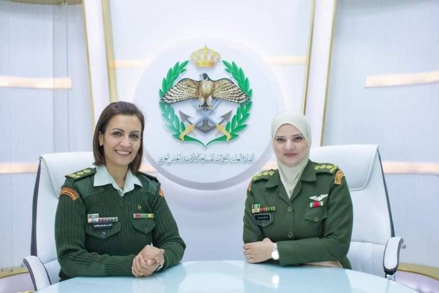 اذاعة الجيش العربي تستضيف النقيب ولاء أنور ابو حماد