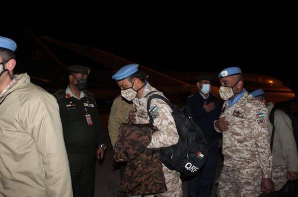 قوة الانتشار السريع الأردنية مالي2 الدفعة الأخيرة تغادر أرض الوطن