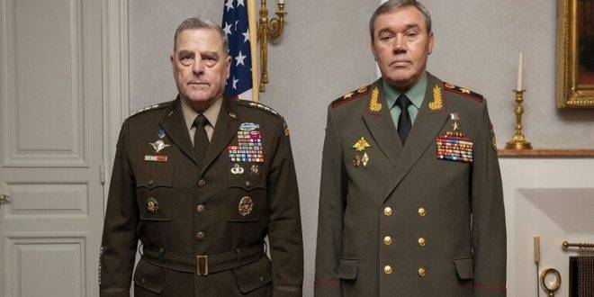 رئيس الأركان الروسي يبحث قضايا الأمن الدولي مع نظيره الأمريكي