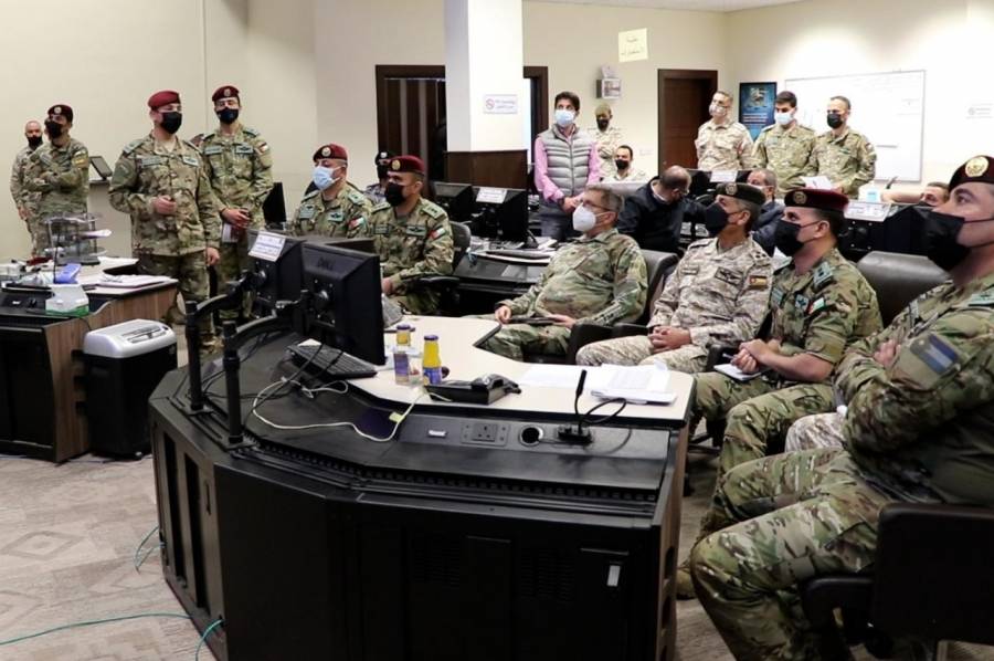 شديفات يتابع مجريات التمرين التعبوي الليلي القلعة الحصينة