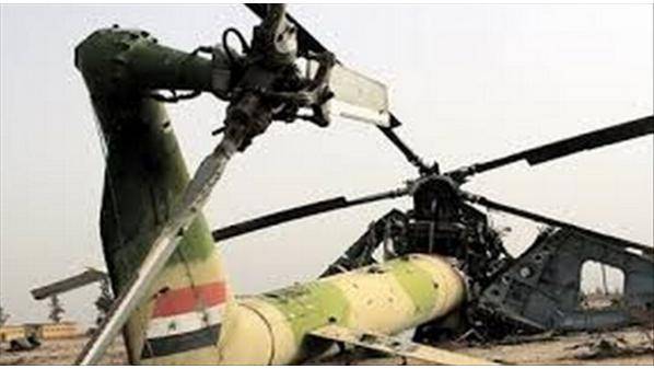 قتيلان و3 جرحى بسقوط مروحية سورية في ريف اللاذقية