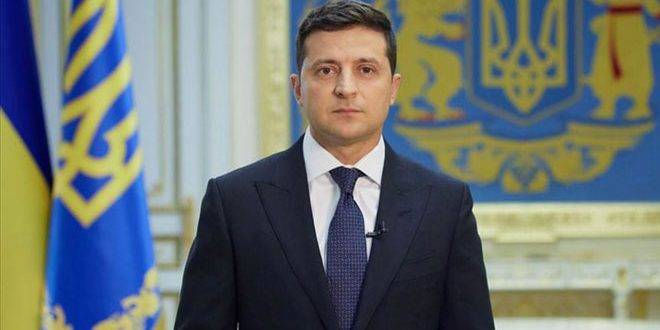 الرئيس الأوكراني يدعو إلى وقف فوري لإطلاق النار في دونباس