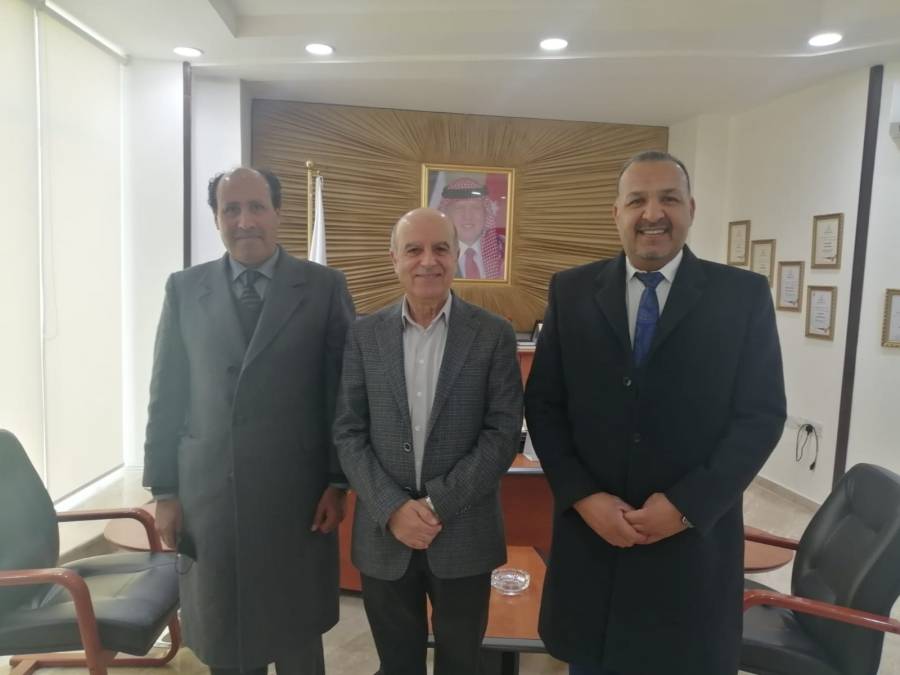 رئيس جامعة الإسراء يستقبل الجبور و الكعابنة من نيروز الاخبارية