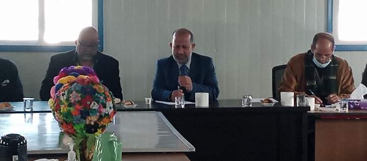 الدكتور علي المزاودة يترأس اجتماعا مع مدراء ومديرات مدارس مخيم الزعتري_صور