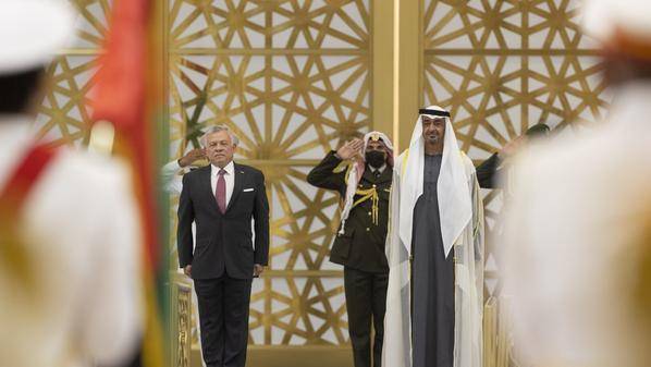 ولي عهد أبوظبي: أبارك لأخي الملك عبدالله الثاني والملكة رانيا فوزهما بـجائزة زايد للأخوة الإنسانية 2022