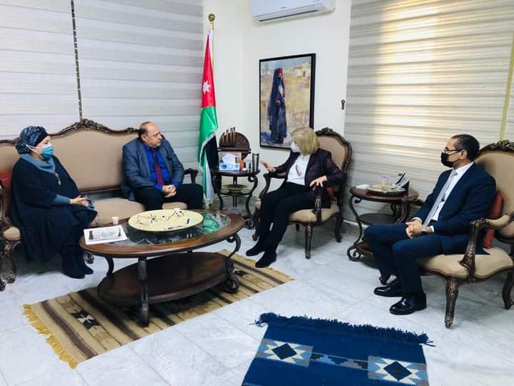 النجار تلتقي الفنانين الكوفحي وأبو دلو