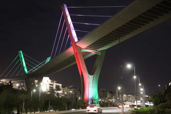 الأمانة تضيء معالم بمناسبة يوم مدينة عمّان