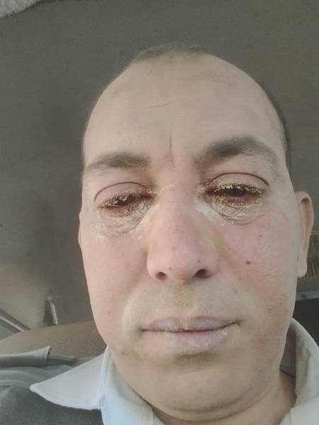 تفاصيل ..جهود رجل أمن خلال عاصفة الصحراوي  صور