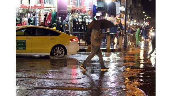 رأس منيف و وسط البلد الأعلى هطولا بالأمطار حتى الساعة 9 مساء الخميس