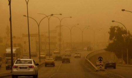 منخفض خماسيني مصحوب بكتلة هوائية جافة يؤثر على الأردن