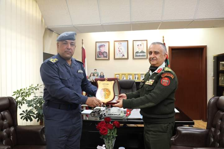 مساعد مديرعام الخدمات الطبية الملكية يستقبل الملحق العسكري العراقي