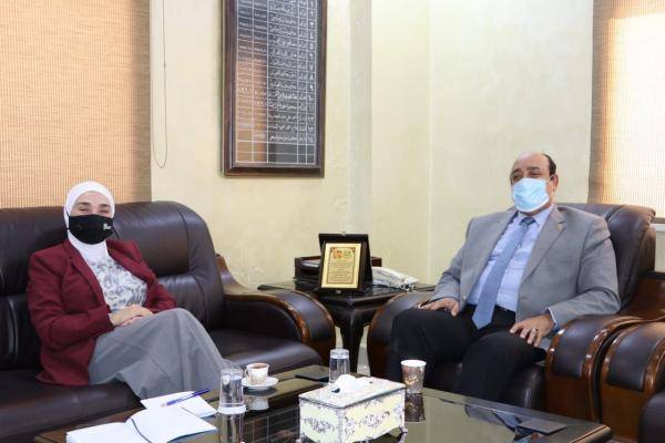 المتقاعدين العسكريين تبحث التعاون مع مركز مكافحة الأوبئة