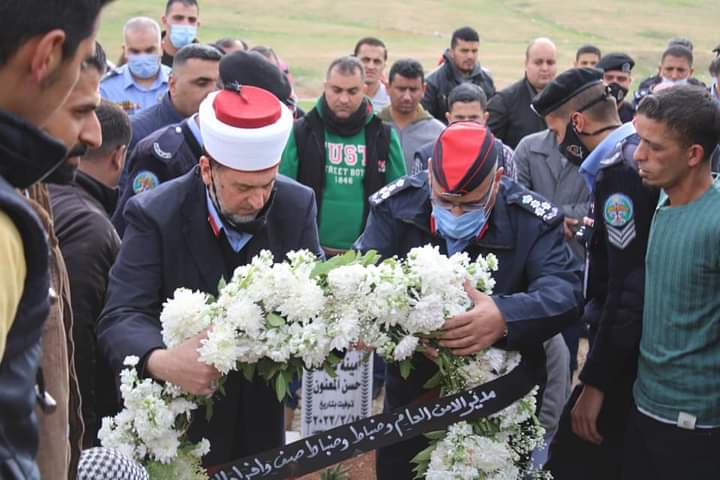 الأمن العام يشيع جثمان الملازم أول مساعد الشمري _صور