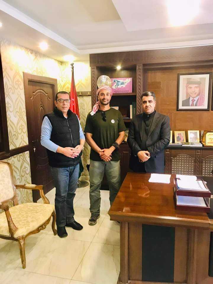 محافظ الكرك يستقبل الرحال فجر أبو زايد