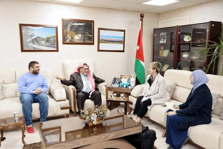 بحث التعاون بين الجامعة الهاشمية ومؤسسة قطر ومبادرة TED بالعربي