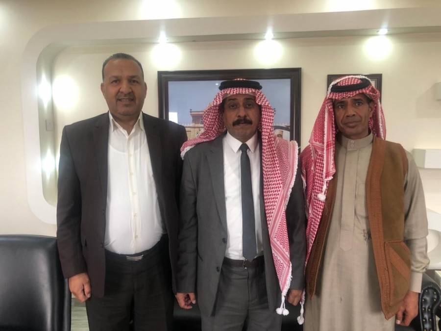 الحجايا يستقبل الاعلامي محمد  و عقاب من عشيرة الكعابنة