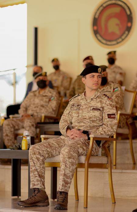 ولي العهد يتابع تمرين استجابة النشامى