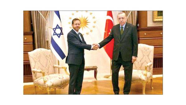 أردوغان يستقبل الرئيس الإسرائيلي في أنقرة