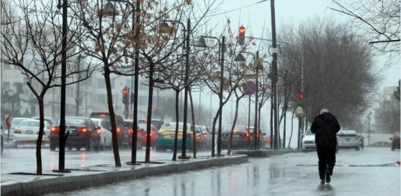 مديرية الأمن العام تحذر من المنخفض الجوي