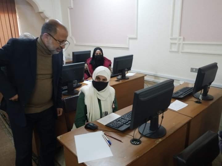 المزاودة يتفقد سير اختبار بيزا