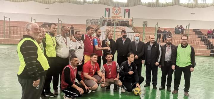 مباراة في خماسيات كرة القدم في جامعة إربد الأهلية بمناسبة ذكرى معركة الكرامة الخالدة وعيد الأم