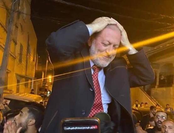 احتفالات كبيرة لأنصار الكوفحي في إربد