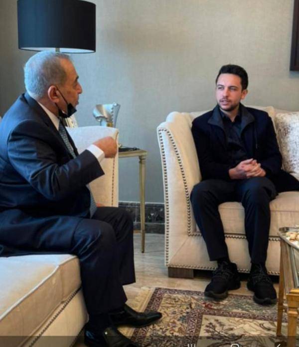 ولي العهد الامير الحسين في دارة الحسبان