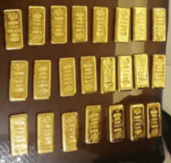 إحباط تهريب كمية كبيرة من السبائك الذهبية