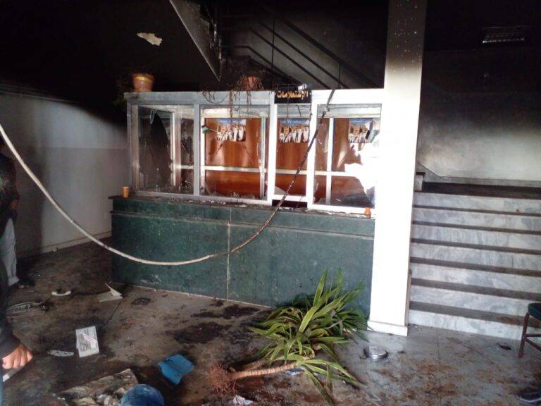 أعمال شغب وحرق مديرية تربية منطقة معان بعد إعلان نتائج الانتخابات (صور)